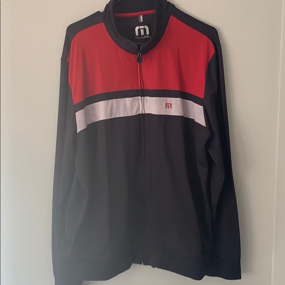 Travis Matthew black and red zip up jacket XL - Picture 1 of 6